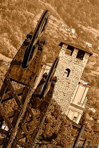 Imbarco carrozze del treno Pisogne